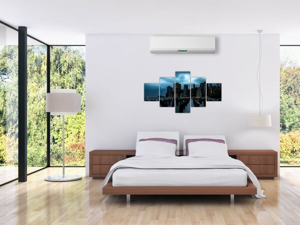 Obraz - Widok na drapacze chmur Nowego Jorku (125x70 cm)