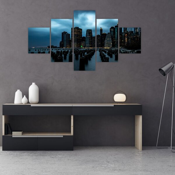Obraz - Widok na drapacze chmur Nowego Jorku (125x70 cm)
