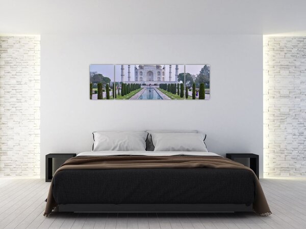 Obraz - Taj Mahal o wschodzie słońca (170x50 cm)