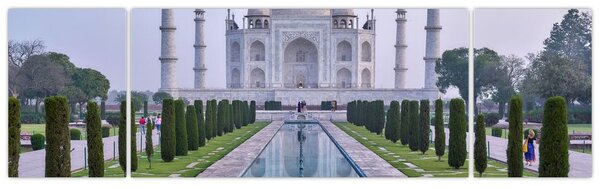 Obraz - Taj Mahal o wschodzie słońca (170x50 cm)
