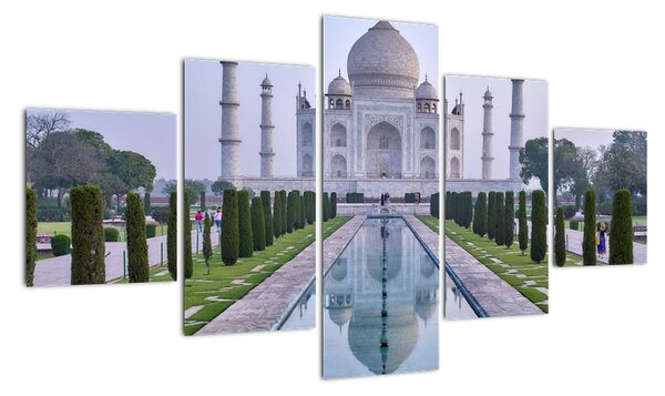 Obraz - Taj Mahal o wschodzie słońca (125x70 cm)