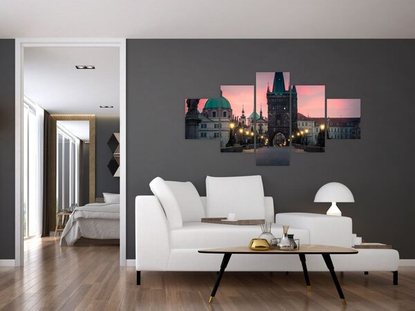 Obraz - Na Moście Karola (125x70 cm)