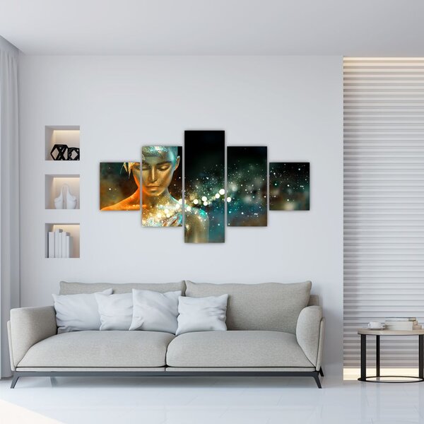 Obraz złotej wróżki (125x70 cm)