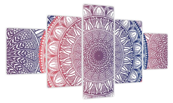 Obraz z mandali (125x70 cm)