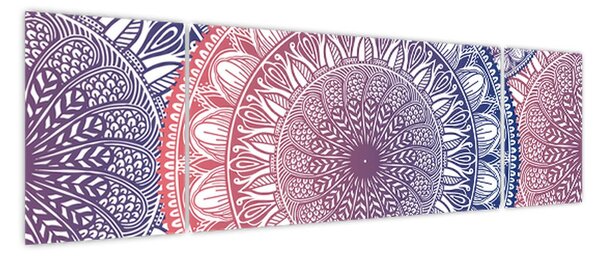 Obraz z mandali (170x50 cm)