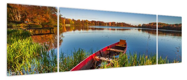 Obraz czerwonej kropki (170x50 cm)