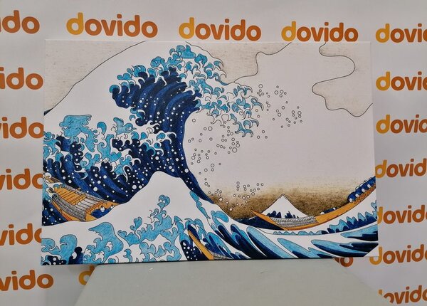Obraz reprodukcja Wielka fala w Kanagawie - Katsushika Hokusai