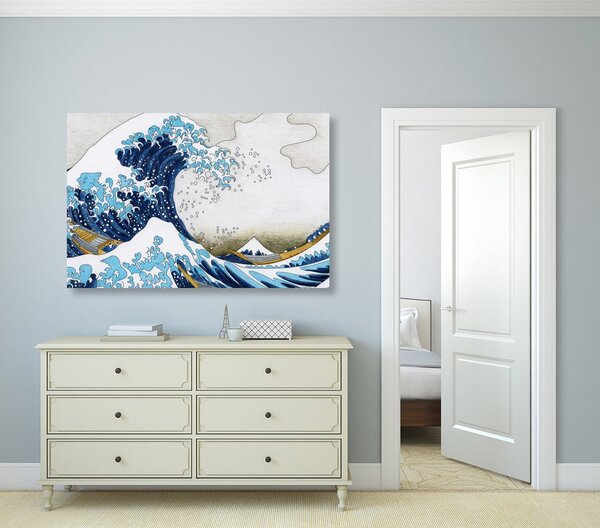 Obraz reprodukcja Wielka fala w Kanagawie - Katsushika Hokusai