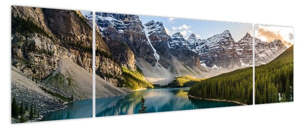 Obraz - Kanada, Park Narodowy Banff, Jezioro Moraine (170x50 cm)