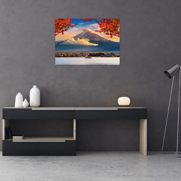 Obraz na szkle - Japonia, Góra Fuji (70x50 cm)