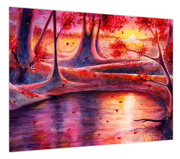 Obraz magicznego lasu (70x50 cm)