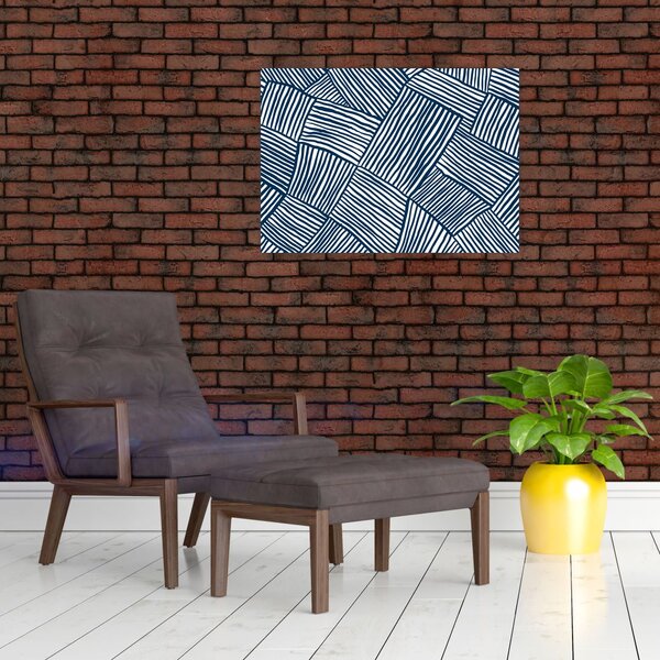 Obraz na szkle - linia 3D (70x50 cm)