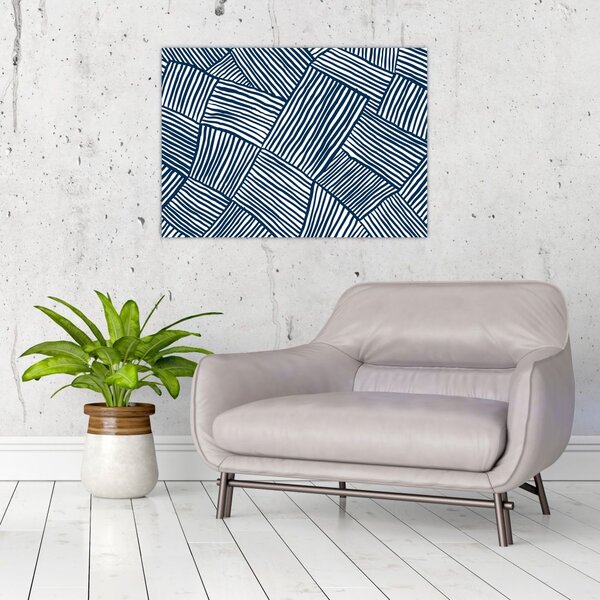 Obraz na szkle - linia 3D (70x50 cm)