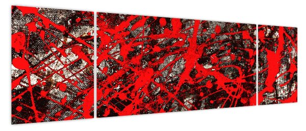 Obraz - Ekspresyjna abstrakcja (170x50 cm)