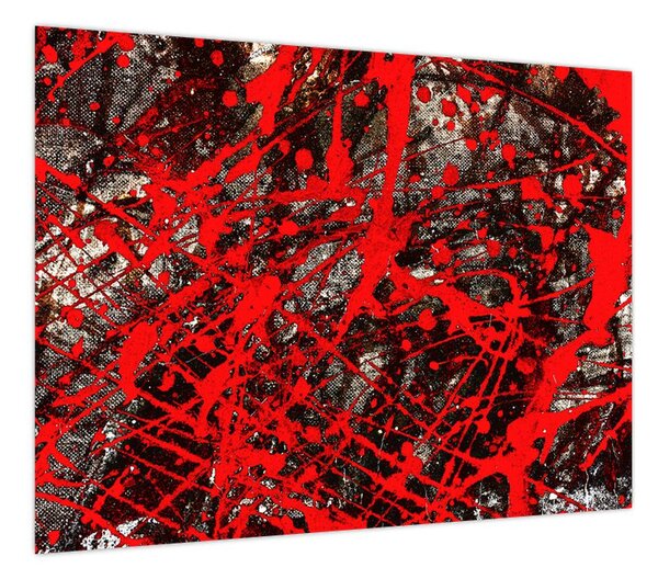 Obraz - Ekspresyjna abstrakcja (70x50 cm)