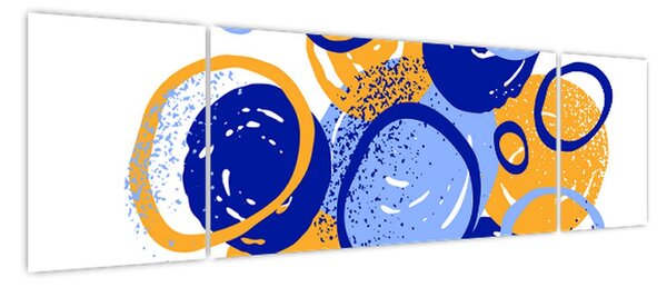 Obraz - Jasny motyw z kółkami (170x50 cm)
