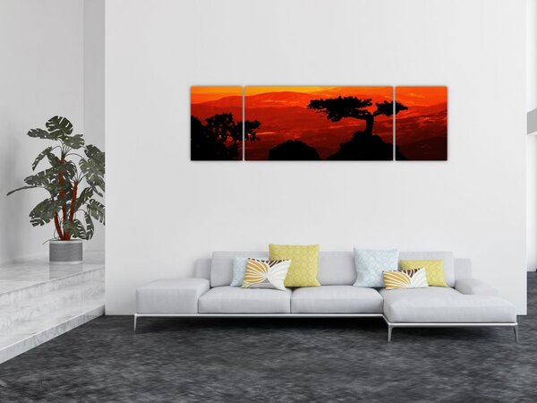 Obraz - Zachód słońca (170x50 cm)