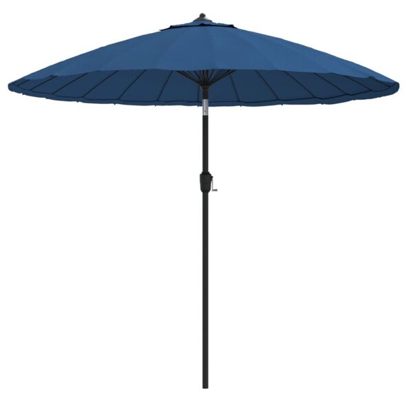 Parasol ogrodowy na słupku aluminiowym, 270 cm, lazurowy