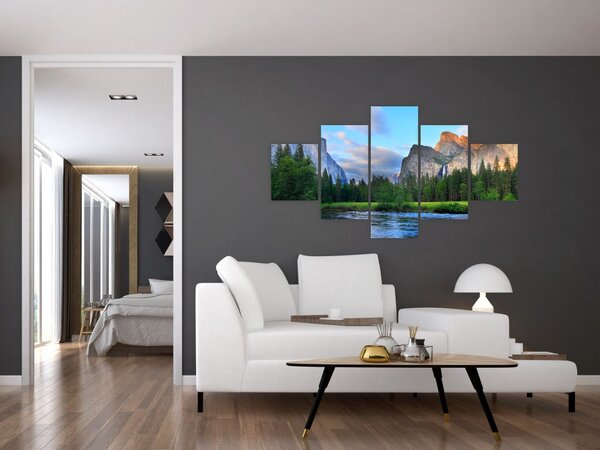 Obraz dzikiego górskiego krajobrazu (125x70 cm)