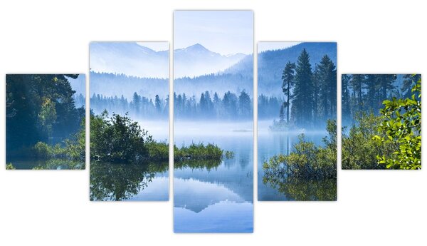 Obraz górskiego jeziora (125x70 cm)