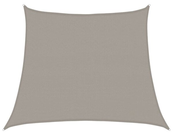 Żagiel przeciwsłoneczny, 160 g/m², trapez, jasnoszary, 3/4x3 m