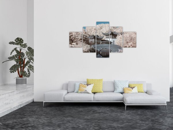 Obraz - Kwitnące drzewa w Azji (125x70 cm)