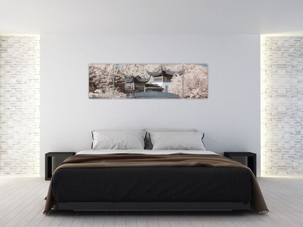 Obraz - Kwitnące drzewa w Azji (170x50 cm)