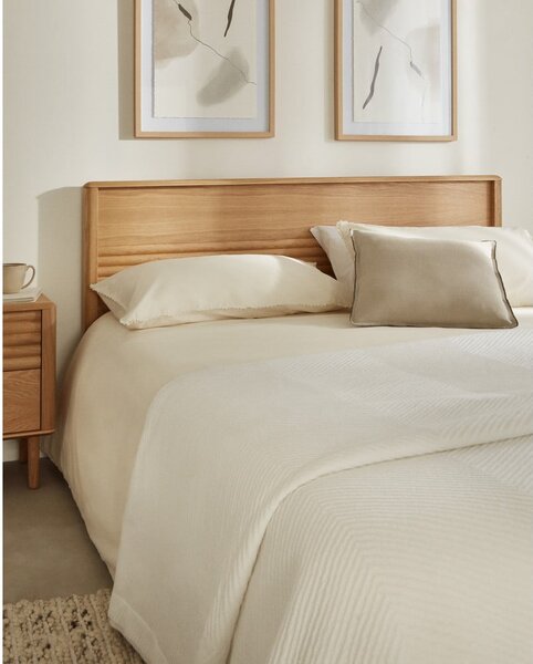 Łóżko dwuosobowe z litego drewna dębowego ze stelażem 180x200 cm Lenon – Kave Home