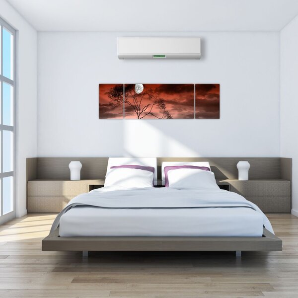 Obraz - Księżyc oświetlający noc (170x50 cm)