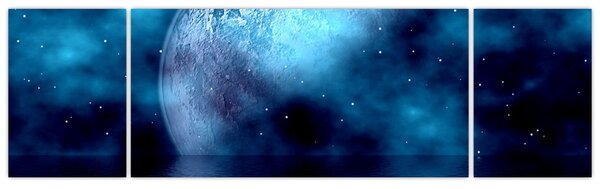 Obraz księżyca nad morzem (170x50 cm)