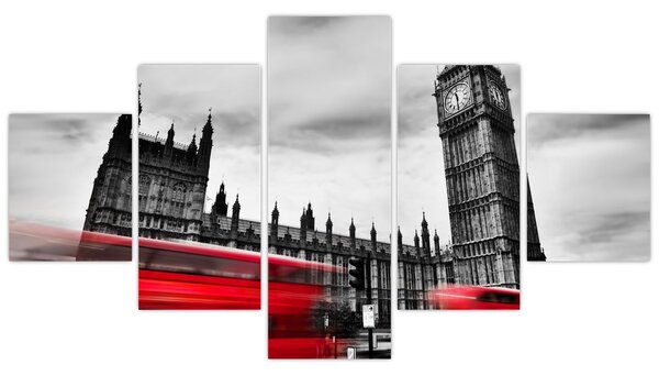 Obraz - Houses of Parliament w Londynie (125x70 cm)