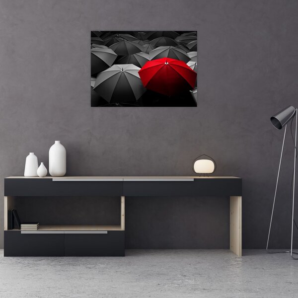 Obraz otwartych parasoli (70x50 cm)