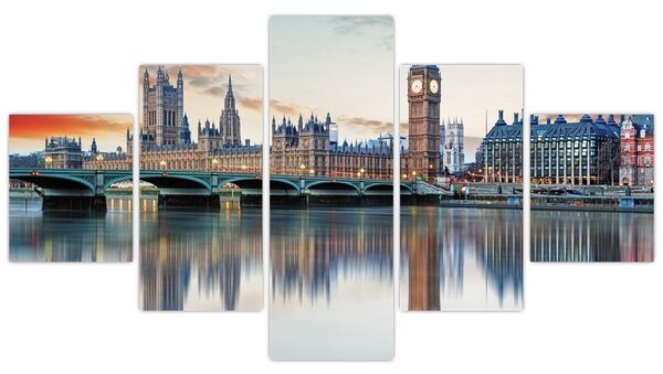 Obraz - Houses of Parliament w Londynie (125x70 cm)