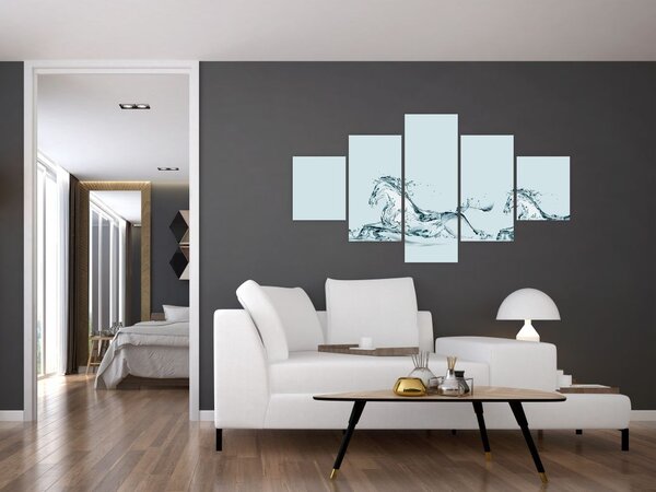 Obraz - Konie z kropli wody (125x70 cm)