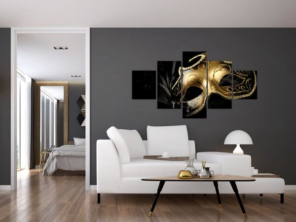 Obraz - Złoty drapak (125x70 cm)