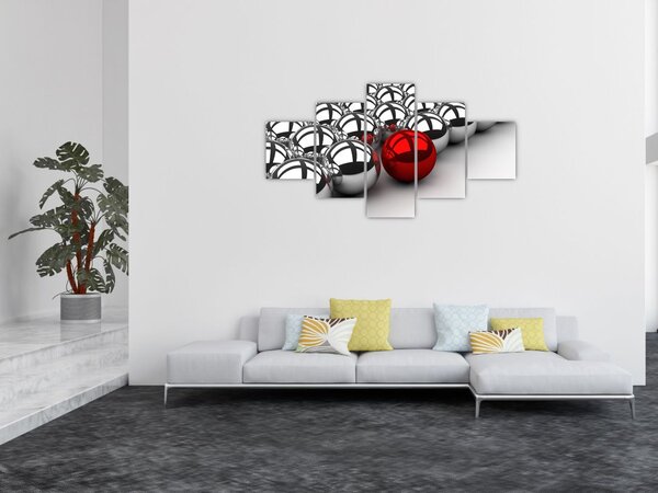 Obraz błyszczących kulek (125x70 cm)