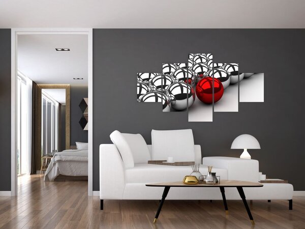 Obraz błyszczących kulek (125x70 cm)