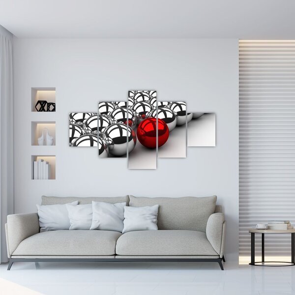 Obraz błyszczących kulek (125x70 cm)
