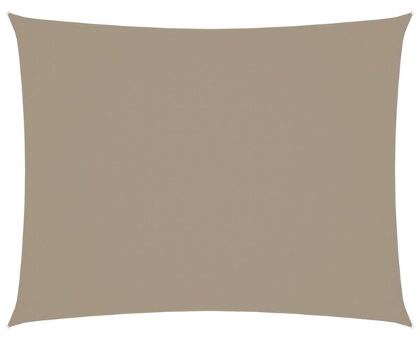 Prostokątny żagiel ogrodowy, tkanina oxford, 3,5x5 m, taupe