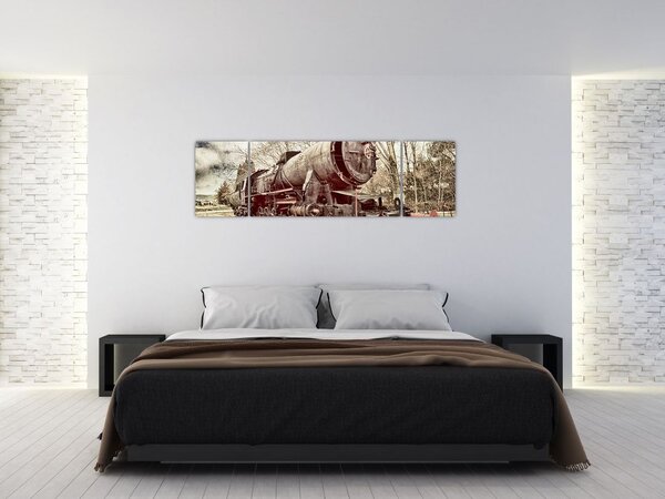 Historyczny wizerunek lokomotywy (170x50 cm)