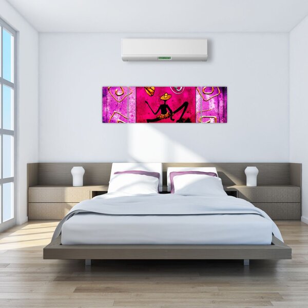 Obraz historycznego muralu (170x50 cm)
