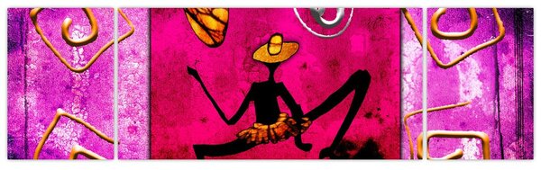 Obraz historycznego muralu (170x50 cm)