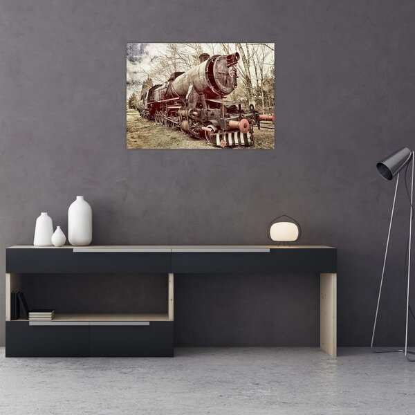 Historyczny wizerunek lokomotywy (70x50 cm)