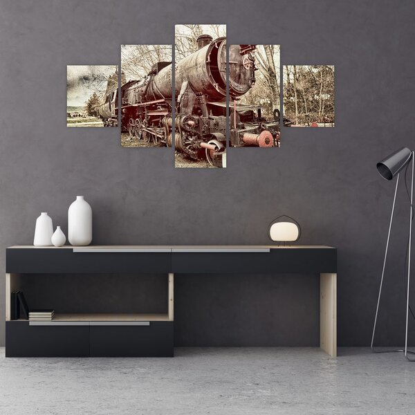 Historyczny wizerunek lokomotywy (125x70 cm)