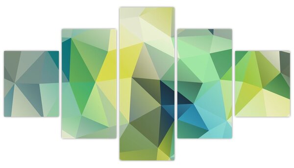 Obraz abstrakcji geometrycznej (125x70 cm)