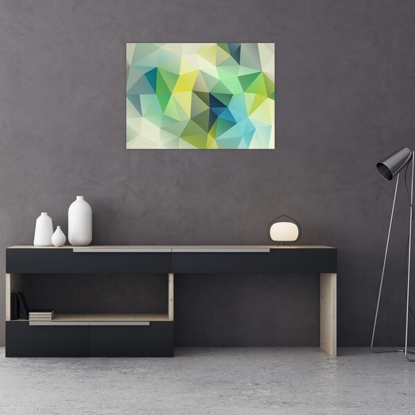 Obraz abstrakcji geometrycznej (70x50 cm)