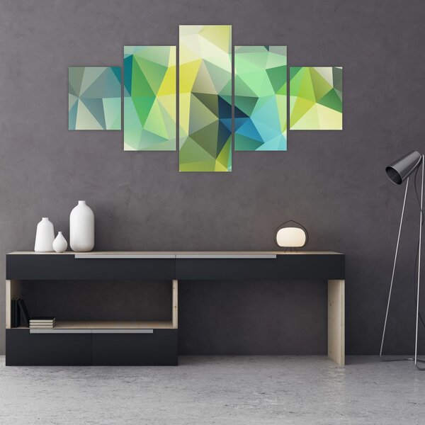 Obraz abstrakcji geometrycznej (125x70 cm)