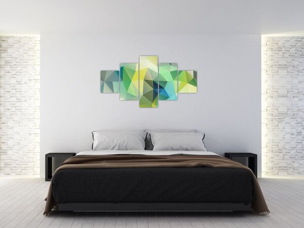 Obraz abstrakcji geometrycznej (125x70 cm)
