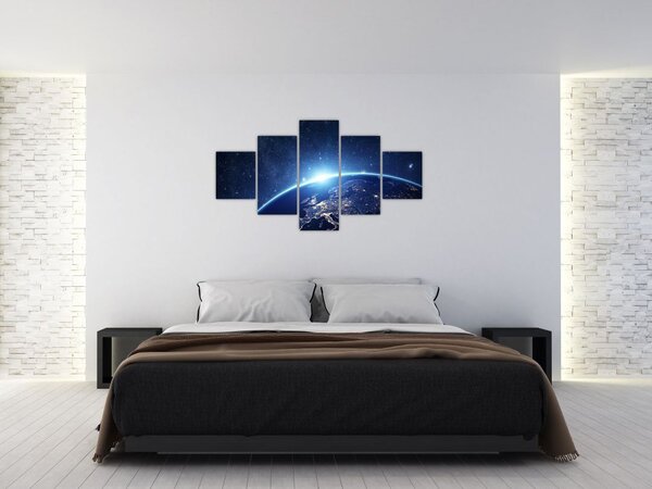 Obraz planety Ziemia (125x70 cm)