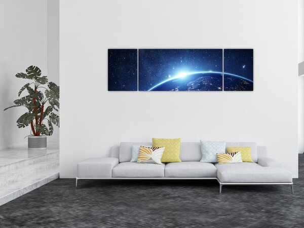 Obraz planety Ziemia (170x50 cm)